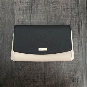 NWOT Kate Spade Black & Blush Convertible Clutch